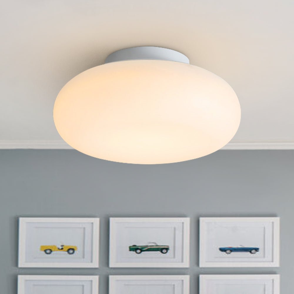 Luz de Techo Semi LED Dimmable en Tres Colores Diseño Hongo Crema Nórdica