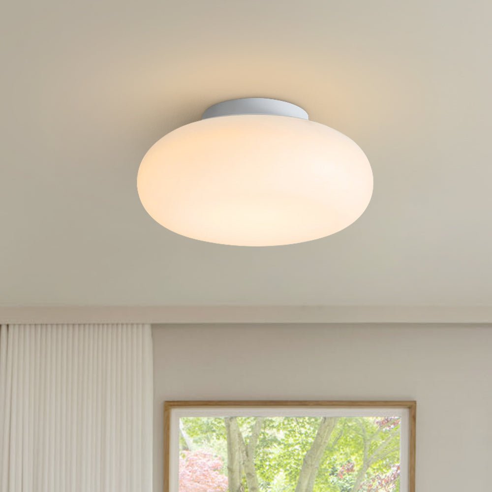 Luz de Techo Semi LED Dimmable en Tres Colores Diseño Hongo Crema Nórdica