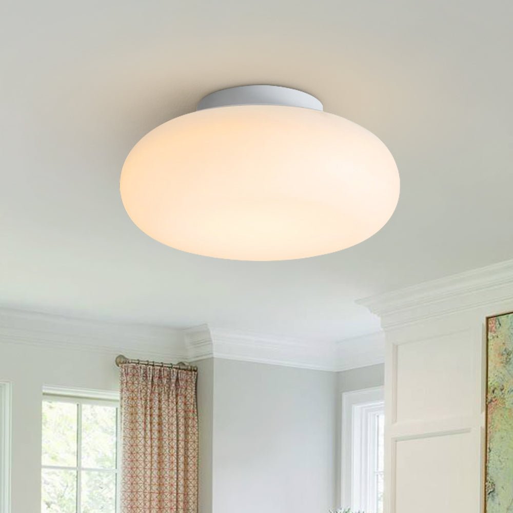 Luz de Techo Semi LED Dimmable en Tres Colores Diseño Hongo Crema Nórdica