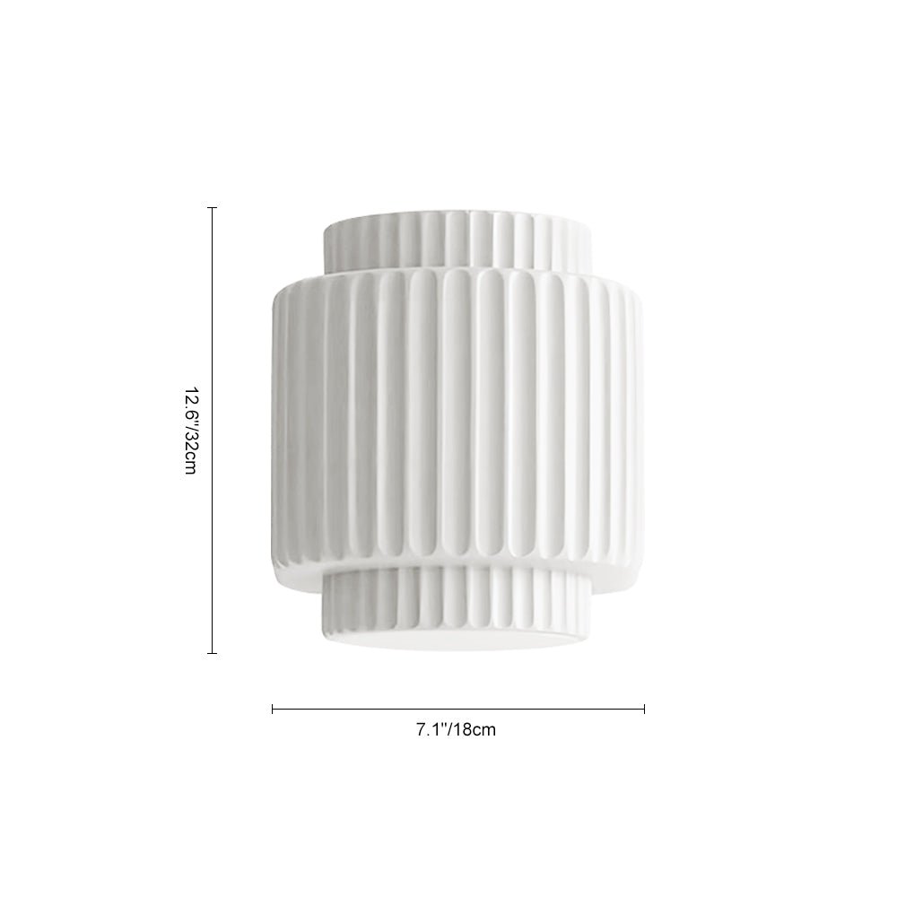 Luz de Pared de Capa Cilíndrica Estilo Nórdico de 1 Luz