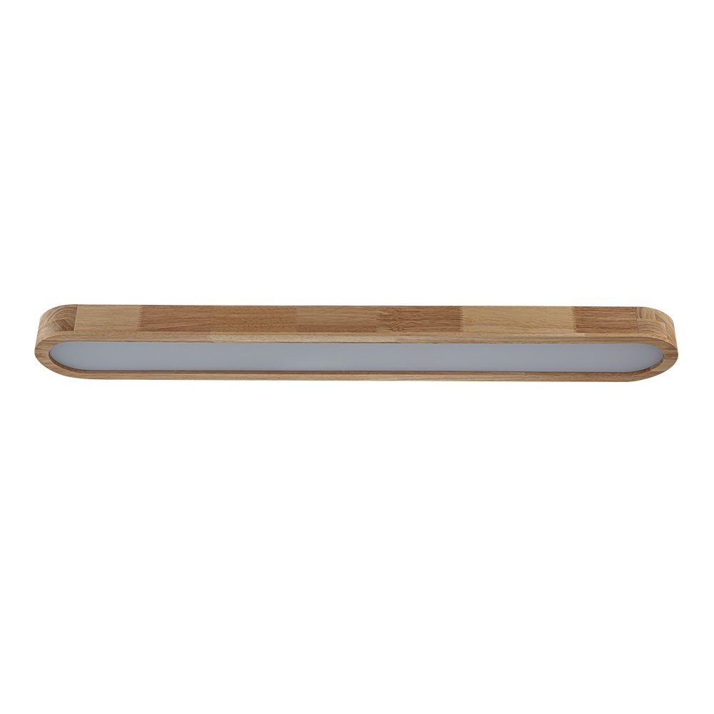 Luz de Techo Ovalada de Madera LED Regulable Nórdica