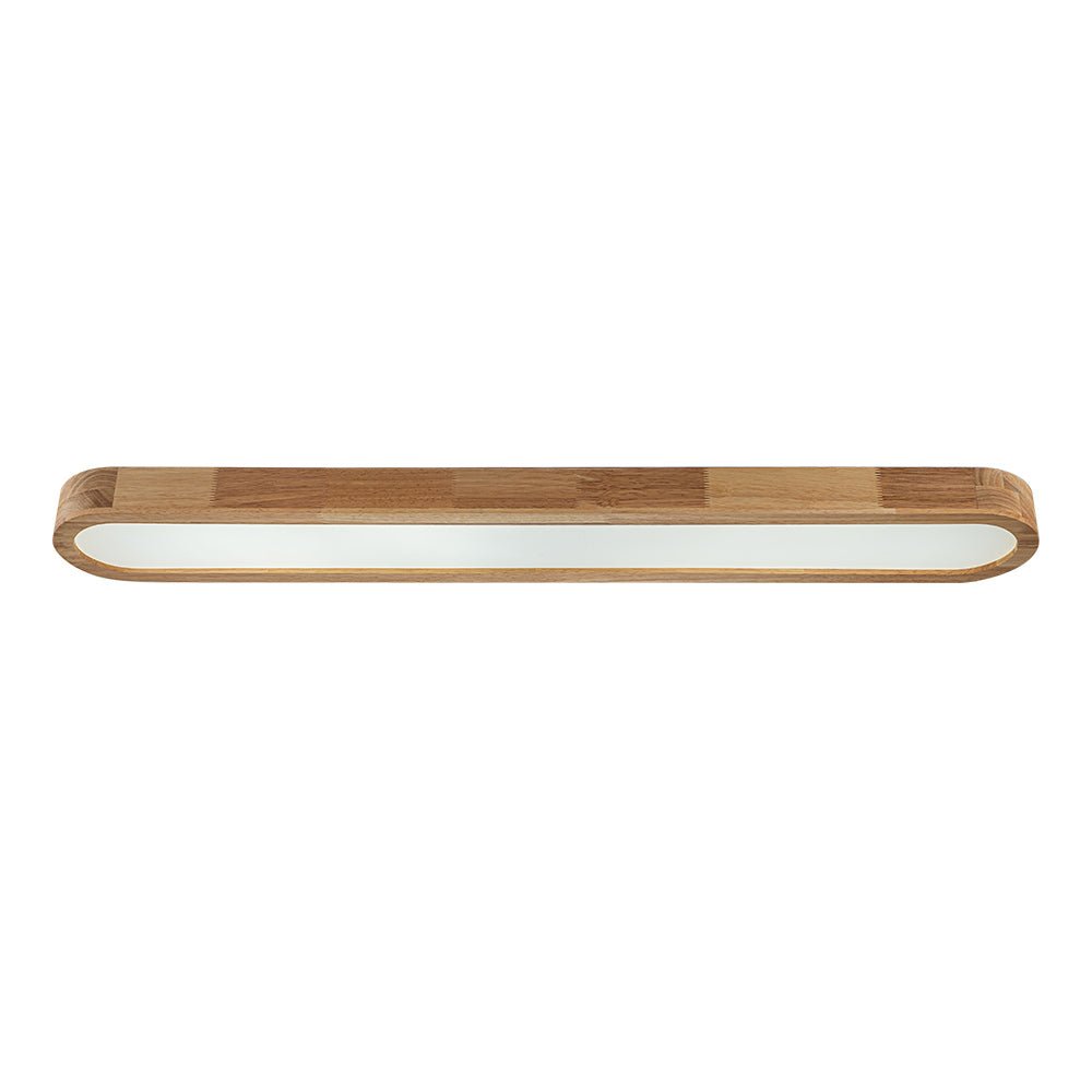 Luz de Techo Ovalada de Madera LED Regulable Nórdica
