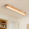 Luz de Techo Ovalada de Madera LED Regulable Nórdica