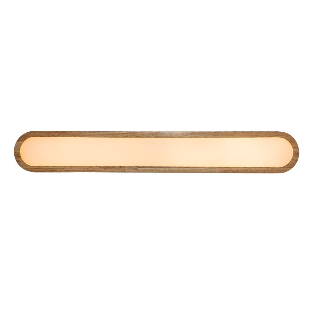 Luz de Techo Ovalada de Madera LED Regulable Nórdica
