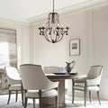 Candelabro Retro de Cristal y Metal