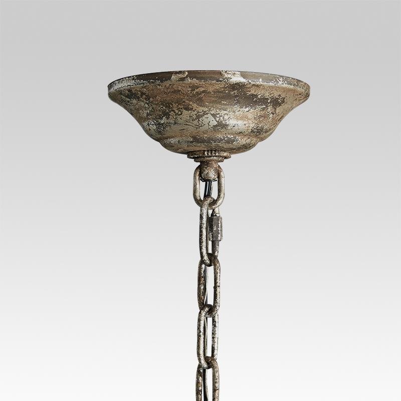 Candelabro Retro de Cristal y Metal