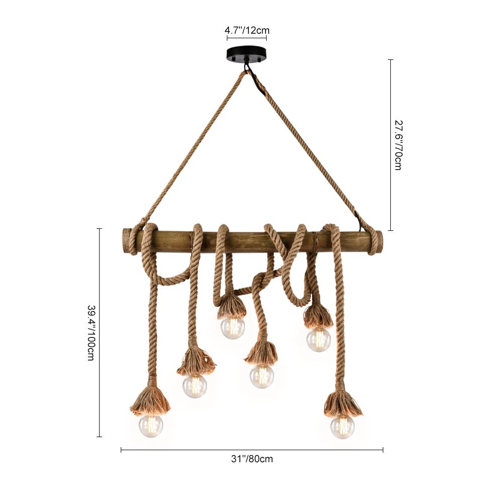 Luz de Cuerda Rústica de Granja