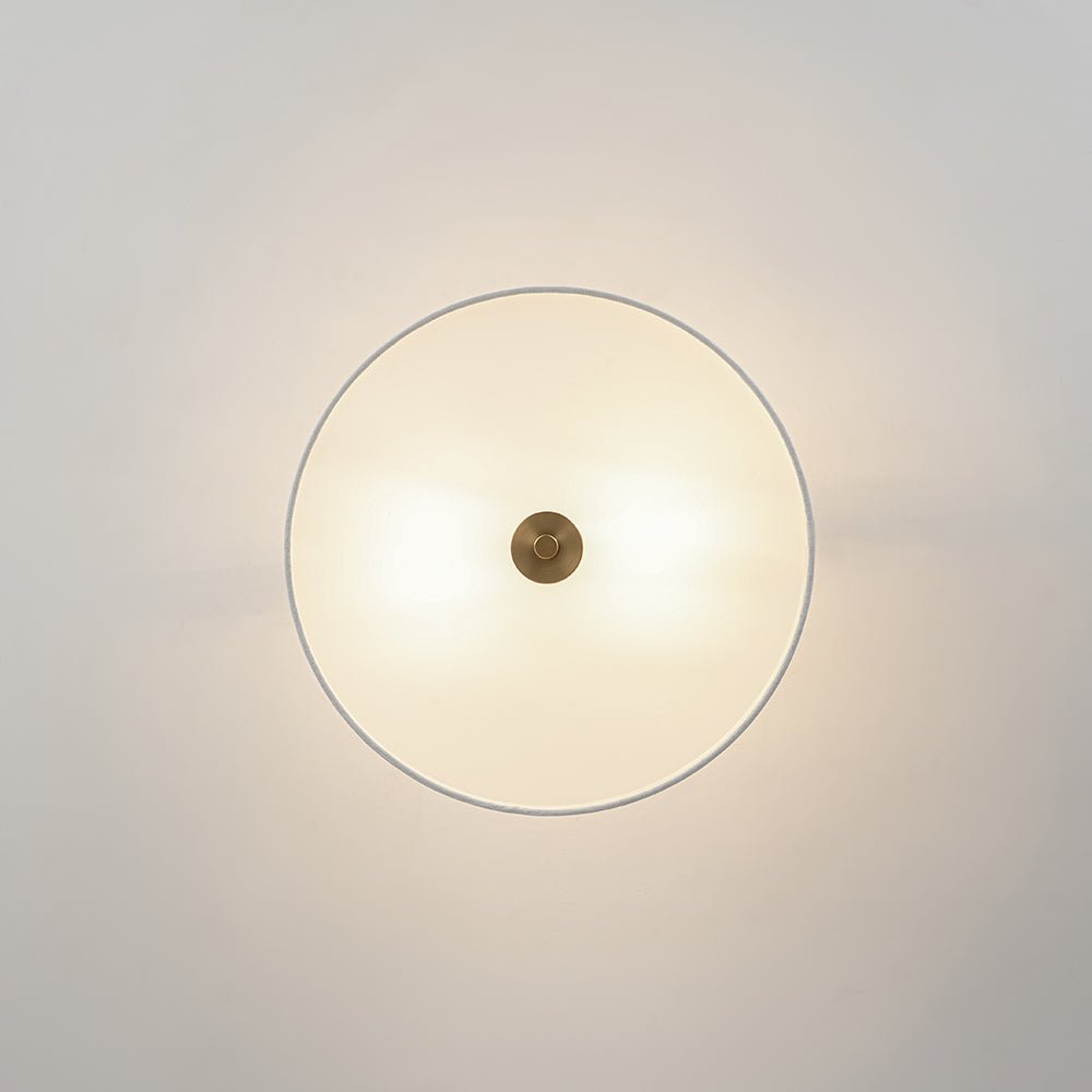 Montaje semisuspendido de tambor con pantalla de lino de 2 luces estilo escandinavo