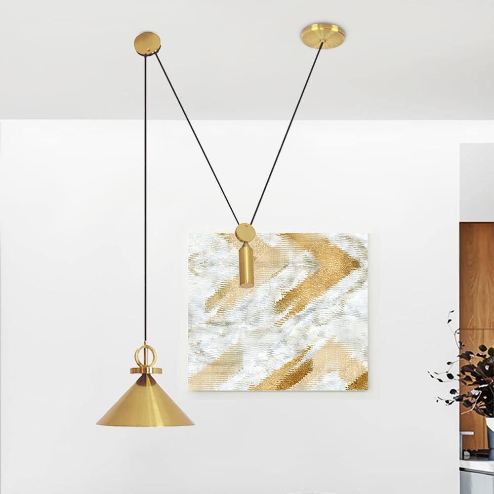 Iluminación Colgante Moderna de Polea