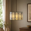Lámpara Colgante de Vidrio Templado Estilo Tiffany de 1 Luz Vintage