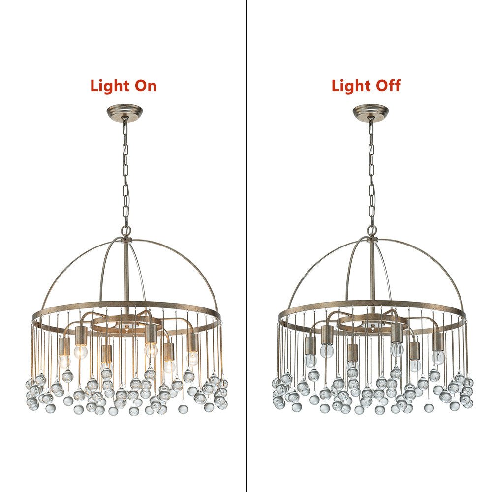 Candelabro de Cristal de Vidrio Vintage Luxe