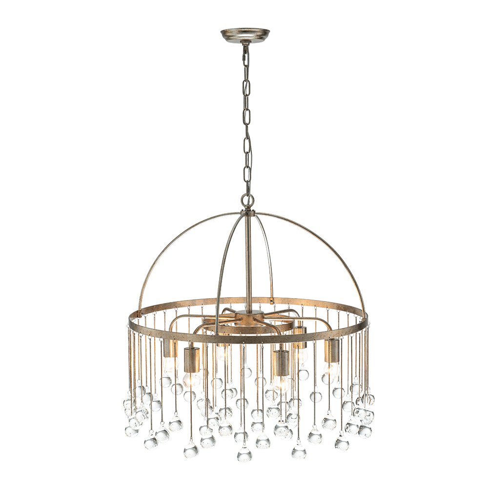 Candelabro de Cristal de Vidrio Vintage Luxe