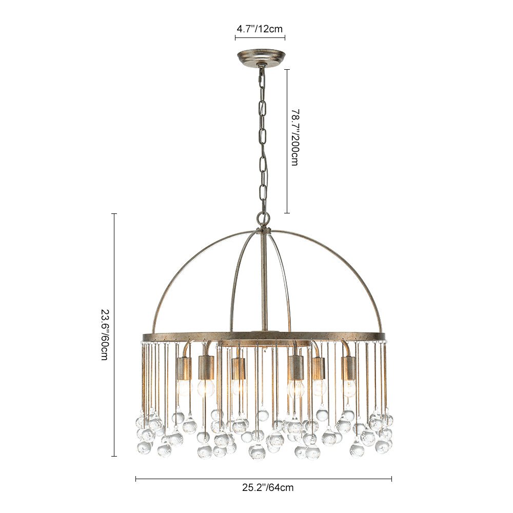 Candelabro de Cristal de Vidrio Vintage Luxe