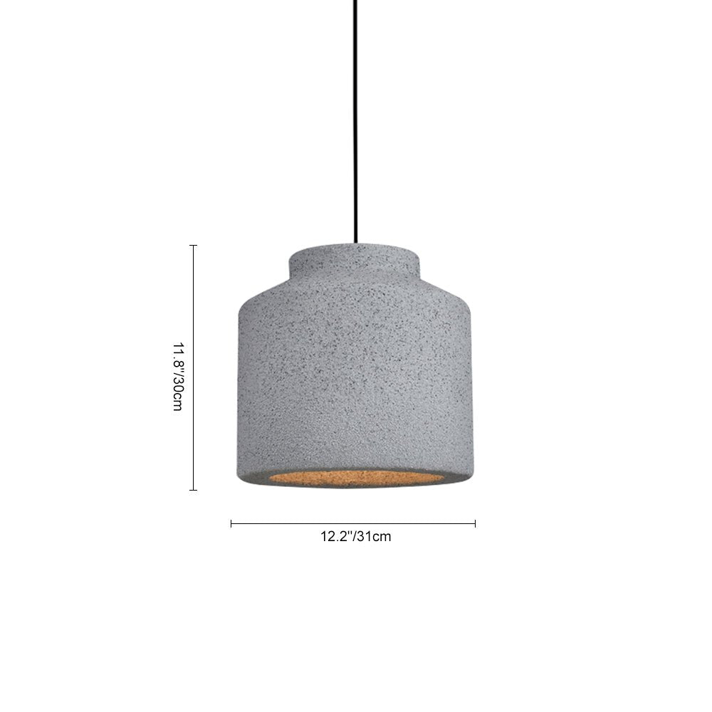 Lámpara Colgante Cilíndrica en Forma de Campana de 1 Luz para Dormitorio