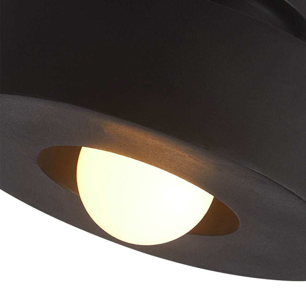 Wabi Sabi Lámpara de Techo Cilíndrica de Resina de 1 Luz