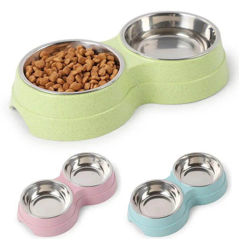 Cuencos DualFeast para Mascotas para Comida y Agua, Diseño Antideslizante