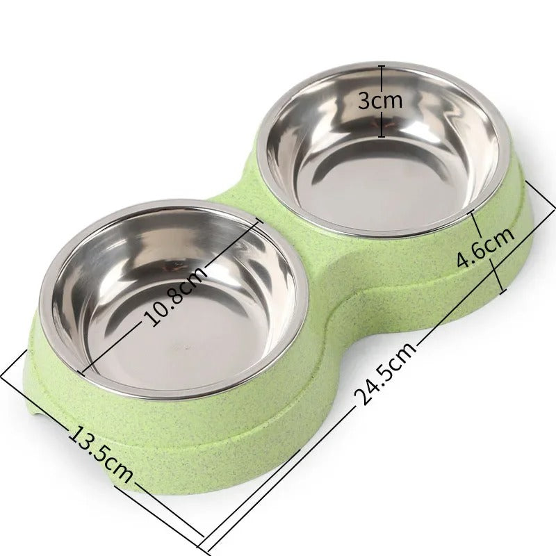 Cuencos DualFeast para Mascotas para Comida y Agua, Diseño Antideslizante