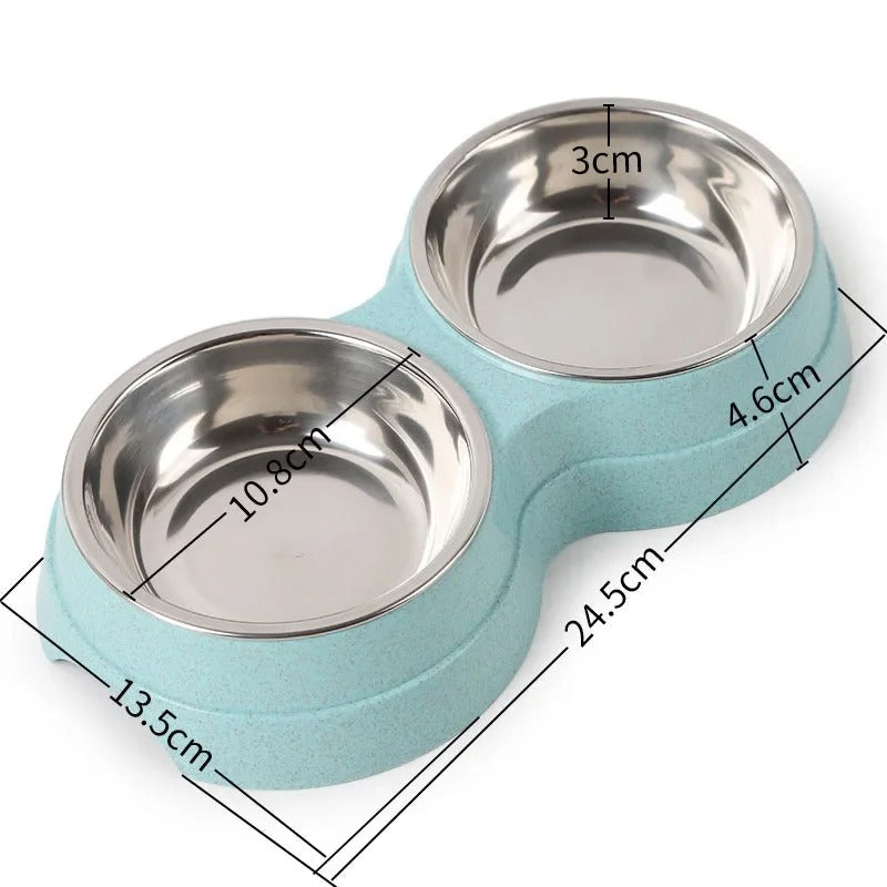 Cuencos DualFeast para Mascotas para Comida y Agua, Diseño Antideslizante