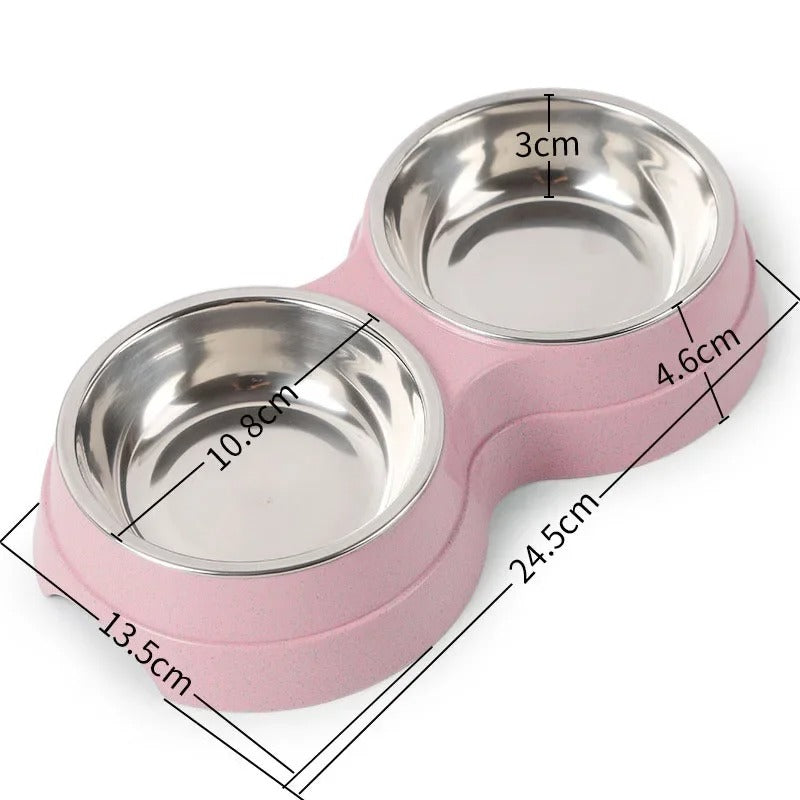 Cuencos DualFeast para Mascotas para Comida y Agua, Diseño Antideslizante
