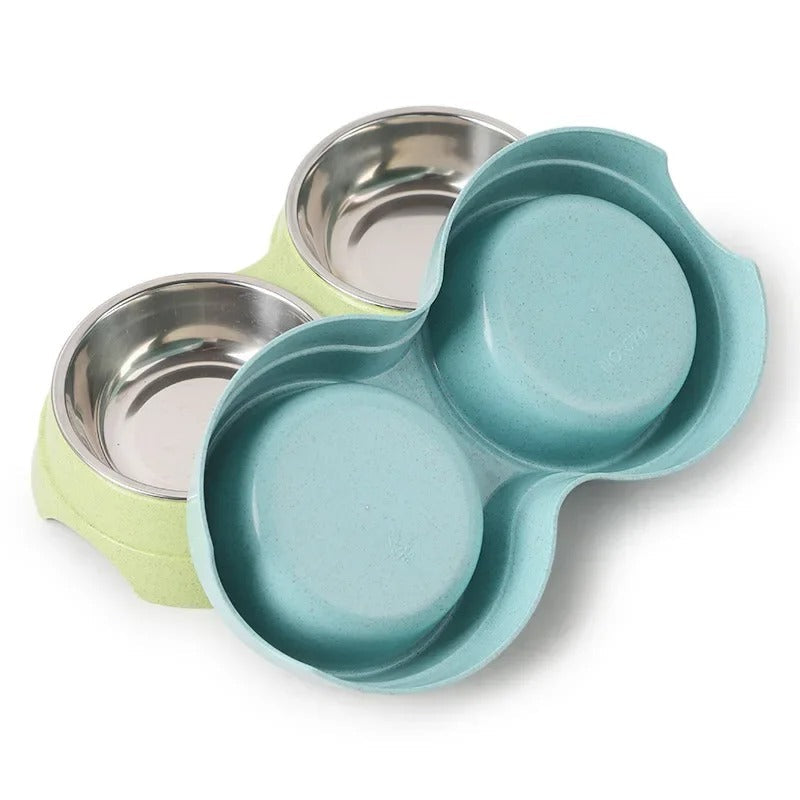 Cuencos DualFeast para Mascotas para Comida y Agua, Diseño Antideslizante