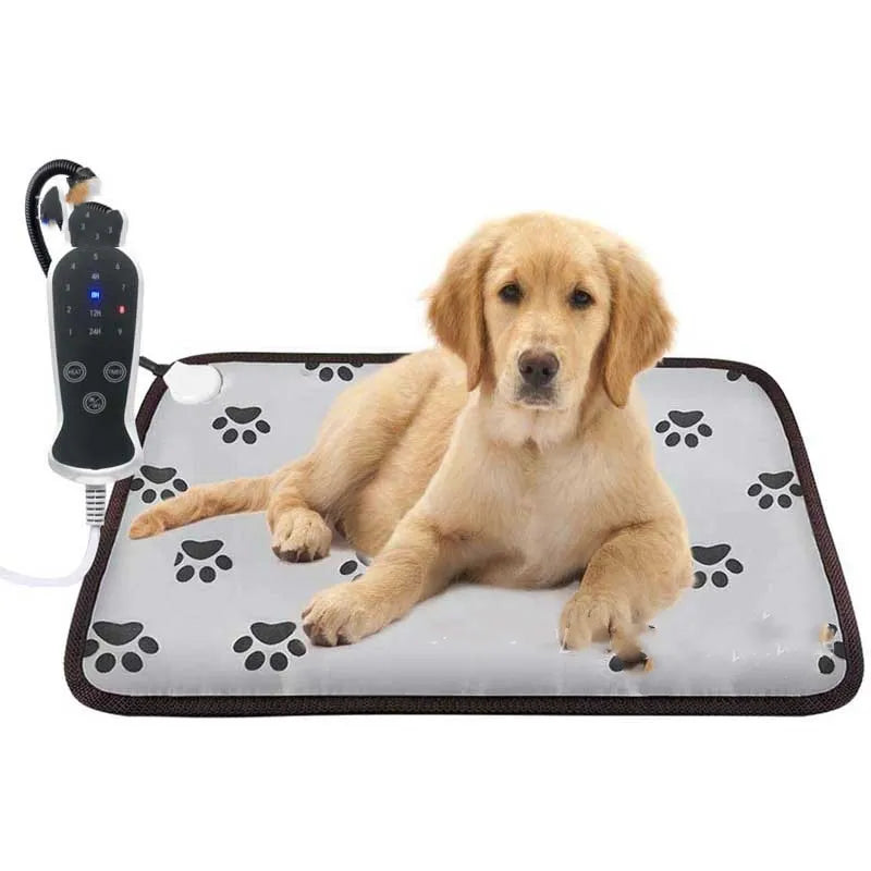 Alfombrilla Calentadora para Mascotas con Temperatura Ajustable - Impermeable y Cómoda