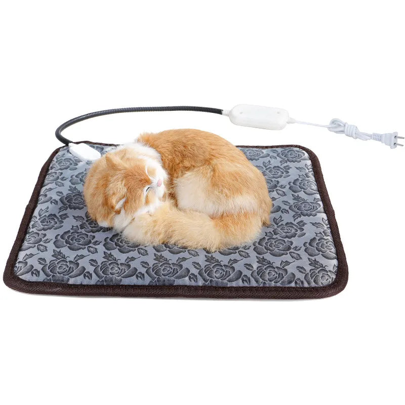 Alfombrilla Calentadora para Mascotas con Temperatura Ajustable - Impermeable y Cómoda