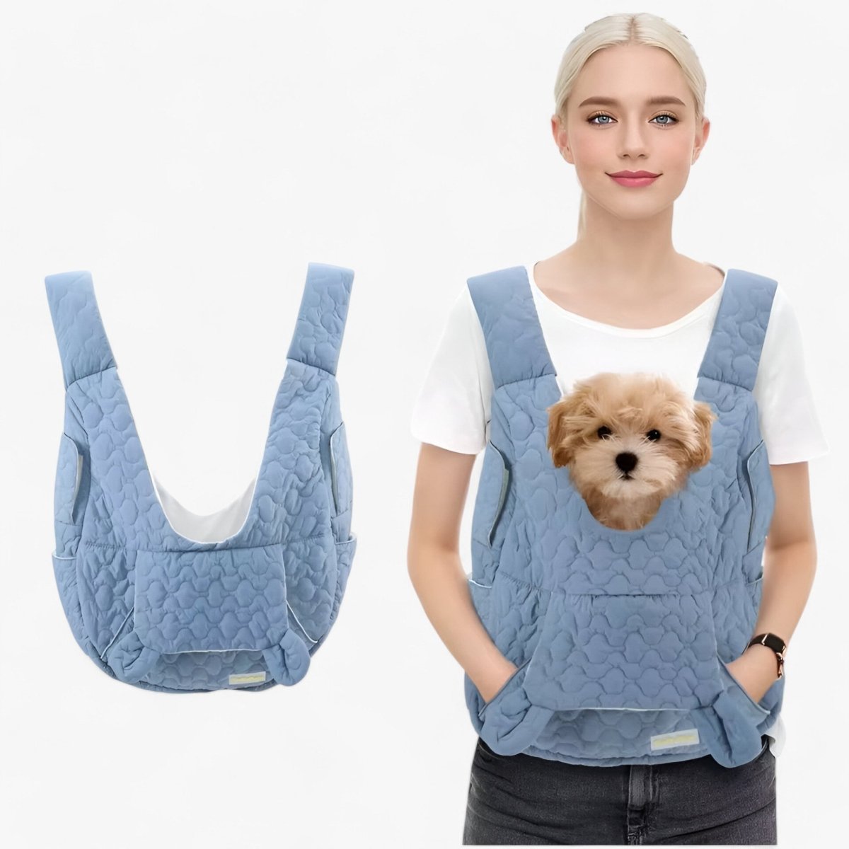 BOLSA PETVOYAGER – Transportín Impermeable para Gatos y Perros Pequeños de hasta 10 kg