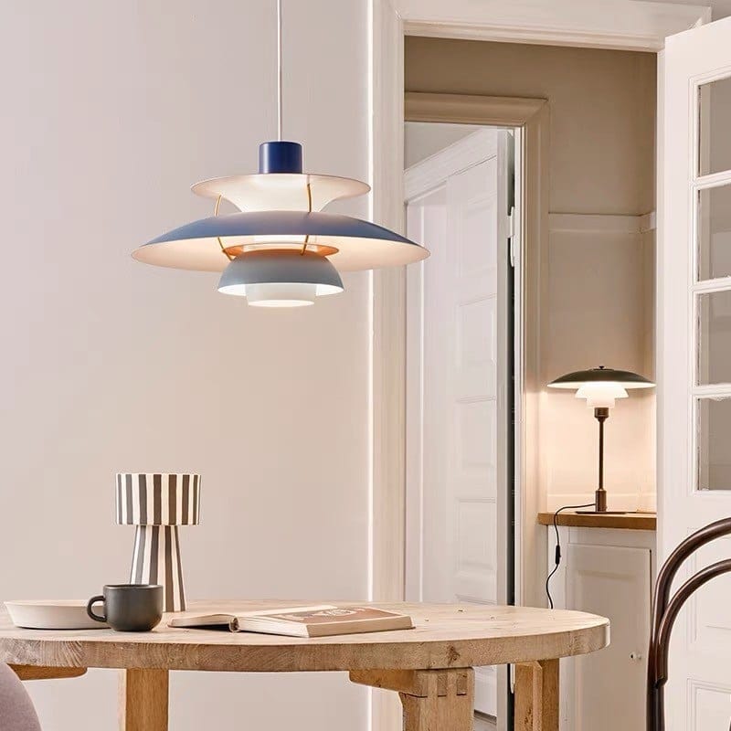Lámpara Colgante Moderna para el Hogar – Azul y Minimalista