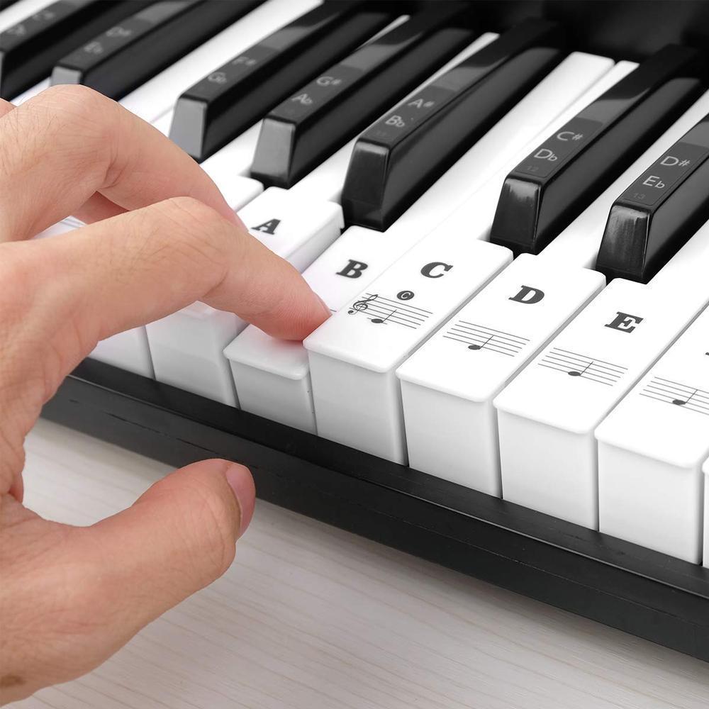 Pegatinas de Teclado para Músicos en Diseño Transparente
