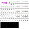 Pegatinas de Teclado para Músicos en Diseño Transparente