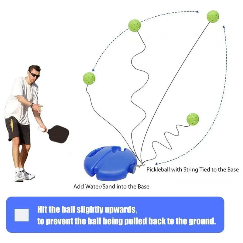 Entrenador de Pickleball Luminoso con Base Extra-Adherente