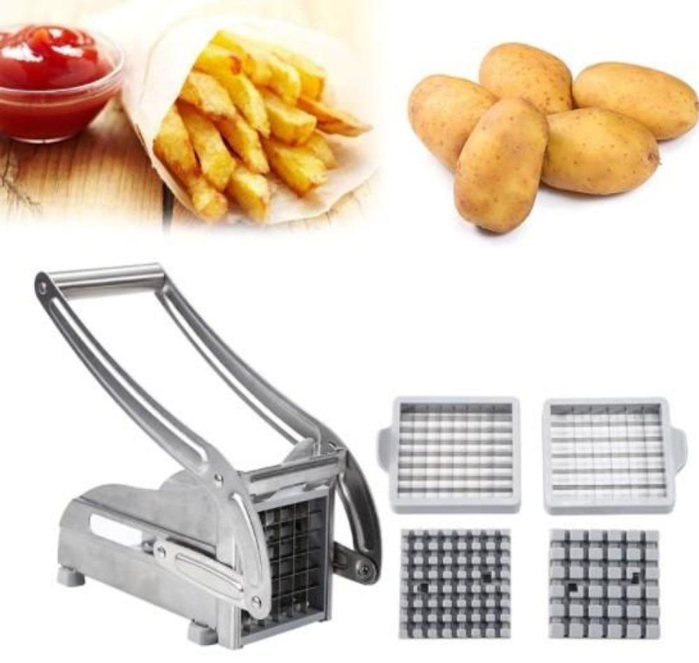 ProSlice Cortador de Papas y Papas Fritas – Papas Fritas Perfectamente Cortadas en Un Solo Movimiento