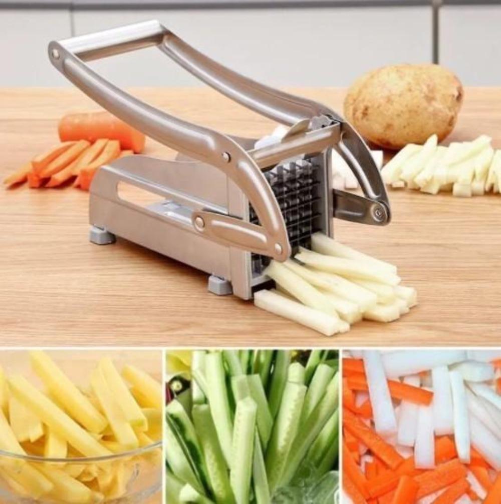 ProSlice Cortador de Papas y Papas Fritas – Papas Fritas Perfectamente Cortadas en Un Solo Movimiento