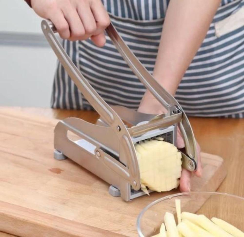 ProSlice Cortador de Papas y Papas Fritas – Papas Fritas Perfectamente Cortadas en Un Solo Movimiento