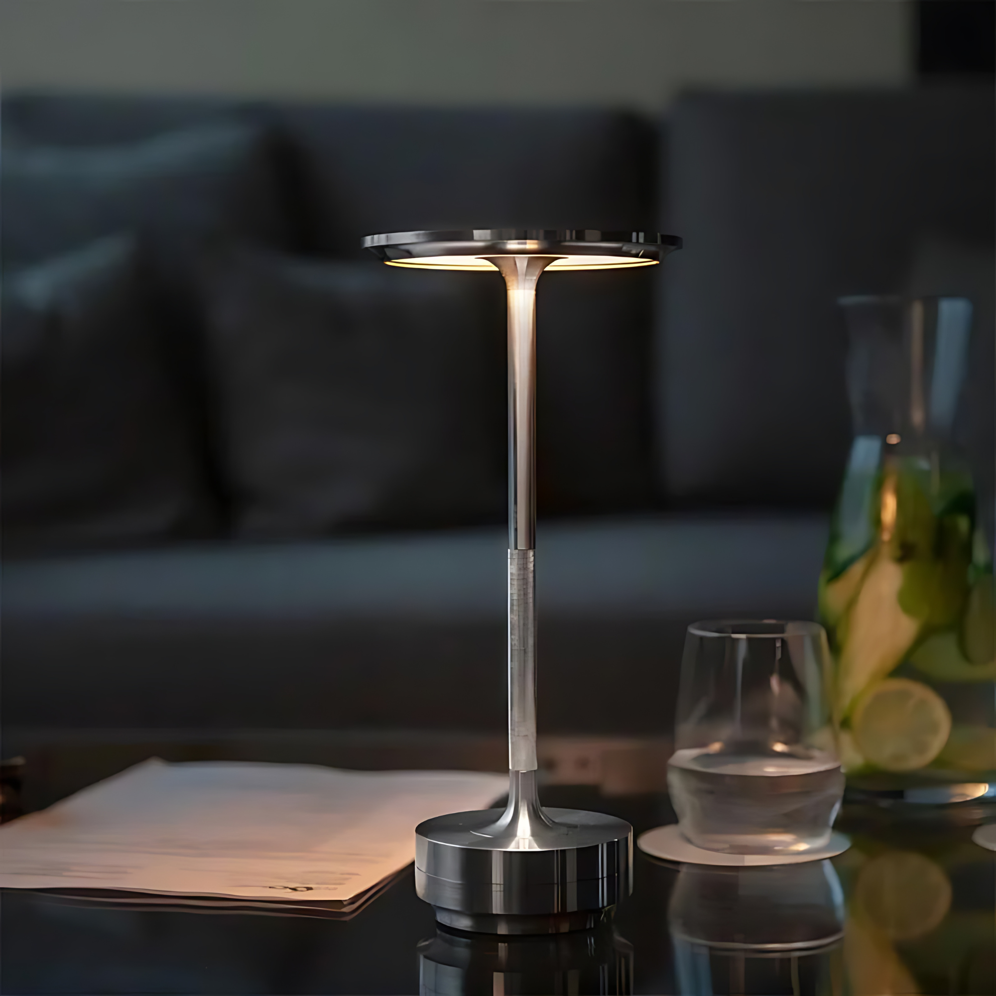 Lámpara de Mesa Portátil - Elegante y a Batería