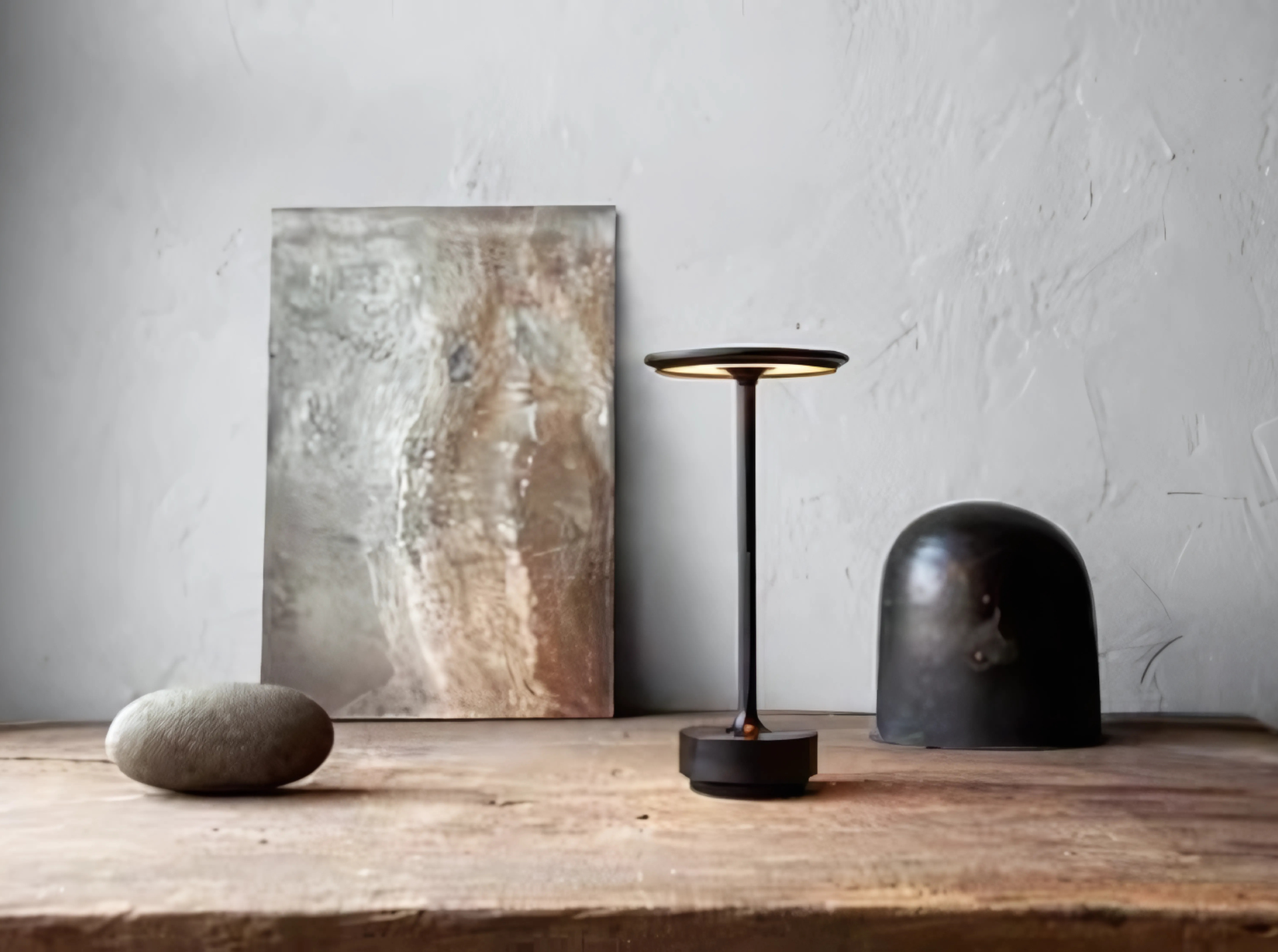 Lámpara de Mesa Portátil - Elegante y a Batería