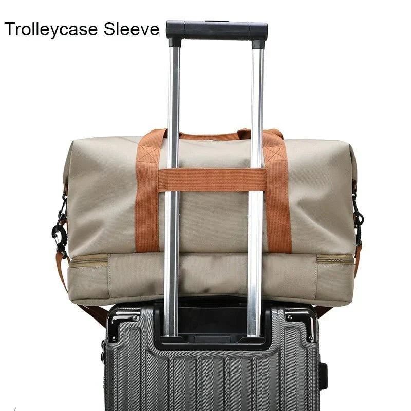 BowLift | FITVOY DUFFEL – Bolsa de gimnasio y viaje ligera con compartimento para zapatos y separación húmedo-seco