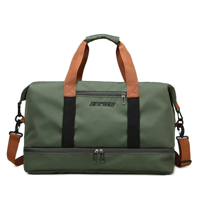 BowLift | FITVOY DUFFEL – Bolsa de gimnasio y viaje ligera con compartimento para zapatos y separación húmedo-seco