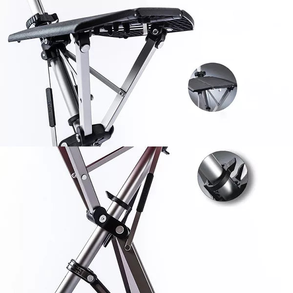 Bastón Plegable con Asiento - Soporte de Movilidad Portátil