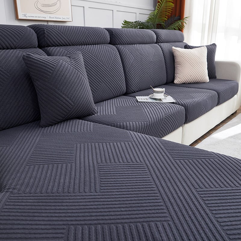 Funda Premium para Sofá Seccional Zig Zag para Hogares Modernos