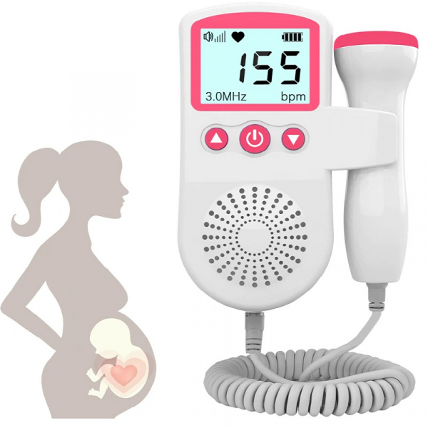 Monitor de Frecuencia Cardíaca Fetal Doppler para Embarazo en Casa, Detector de Sonido de Frecuencia Cardíaca Fetal