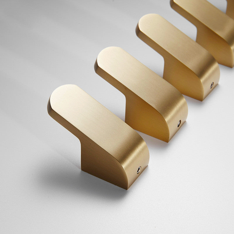Ganchos de Pared de Latón Dorado para Batas y Abrigos