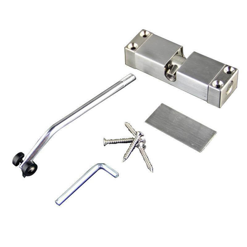 Bisagra automática ajustable de acero inoxidable