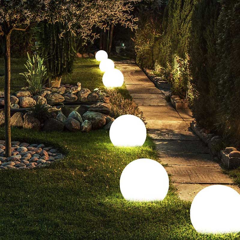 SphereBright™ - Lámpara de Jardín Esférica