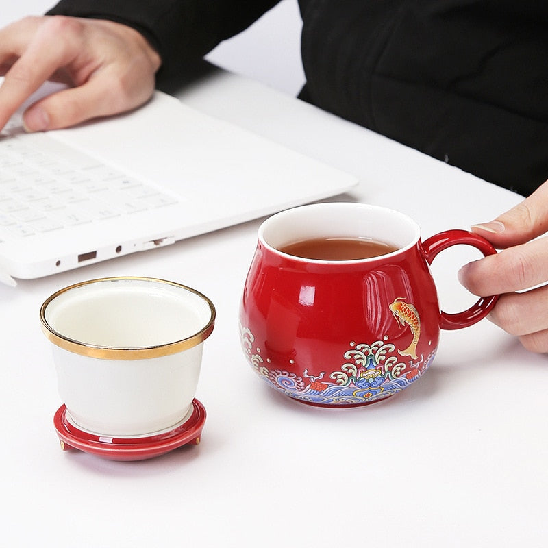 Tazas Infusoras de Té de Cerámica Japonesa