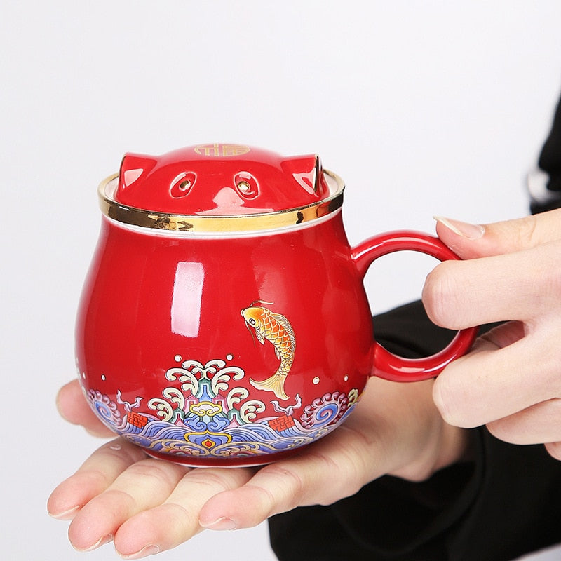 Tazas Infusoras de Té de Cerámica Japonesa