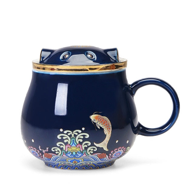 Tazas Infusoras de Té de Cerámica Japonesa