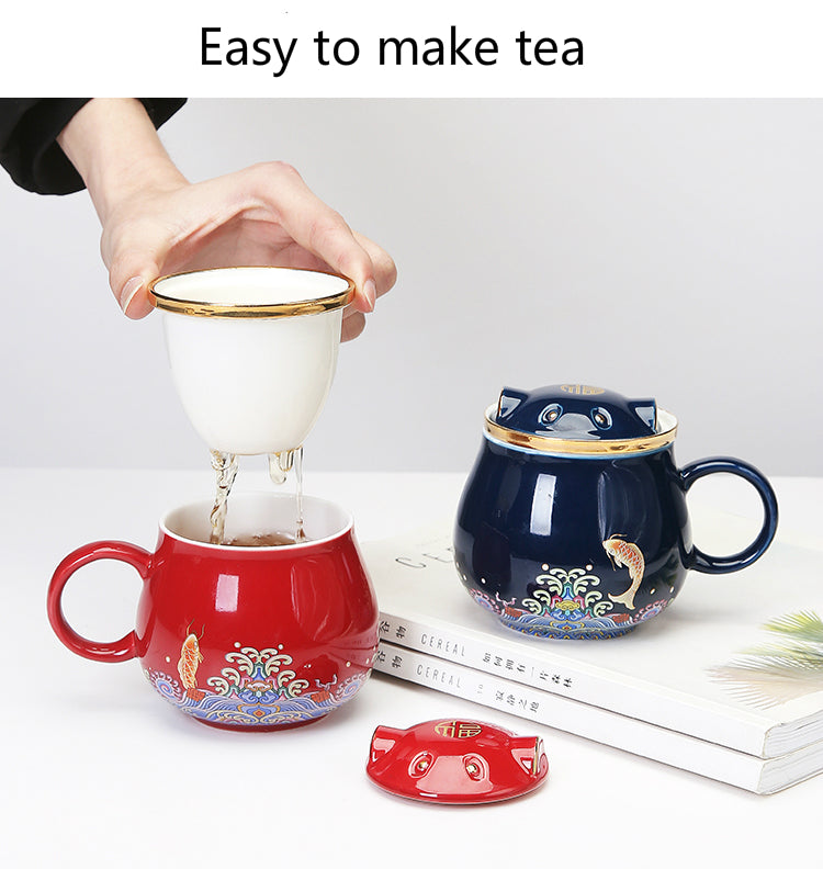 Tazas Infusoras de Té de Cerámica Japonesa