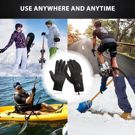 Guantes Térmicos - FrostGuard - Cálidos, Impermeables y Amigables con Pantallas Táctiles