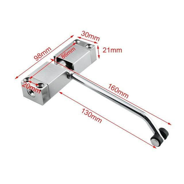 Bisagra automática ajustable de acero inoxidable